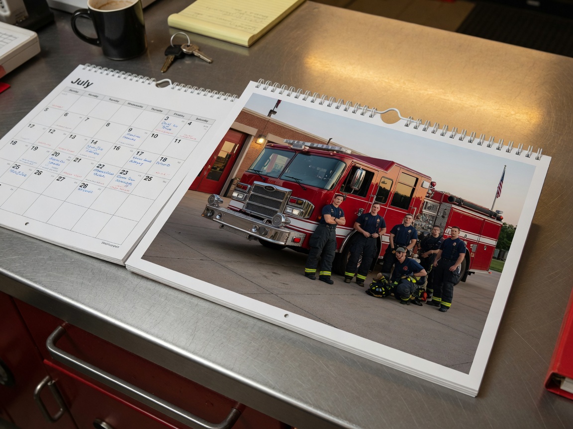 A printed house calendar